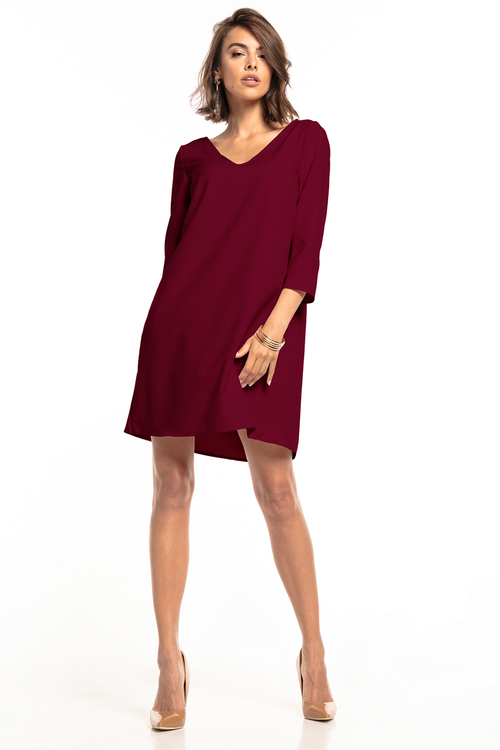 Sukienka Model T322/13 Burgund - Tessita148206 - Czerwony