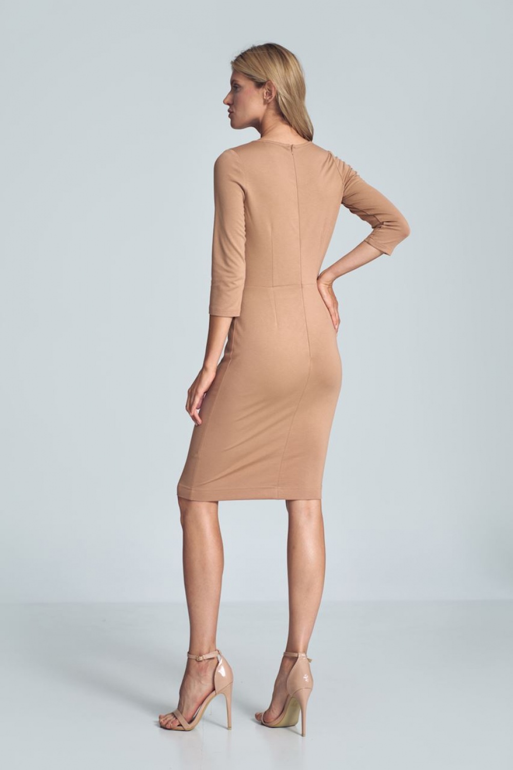 Sukienka Model M715 Beige - Figl148285 - Beżowy - obrazek 3