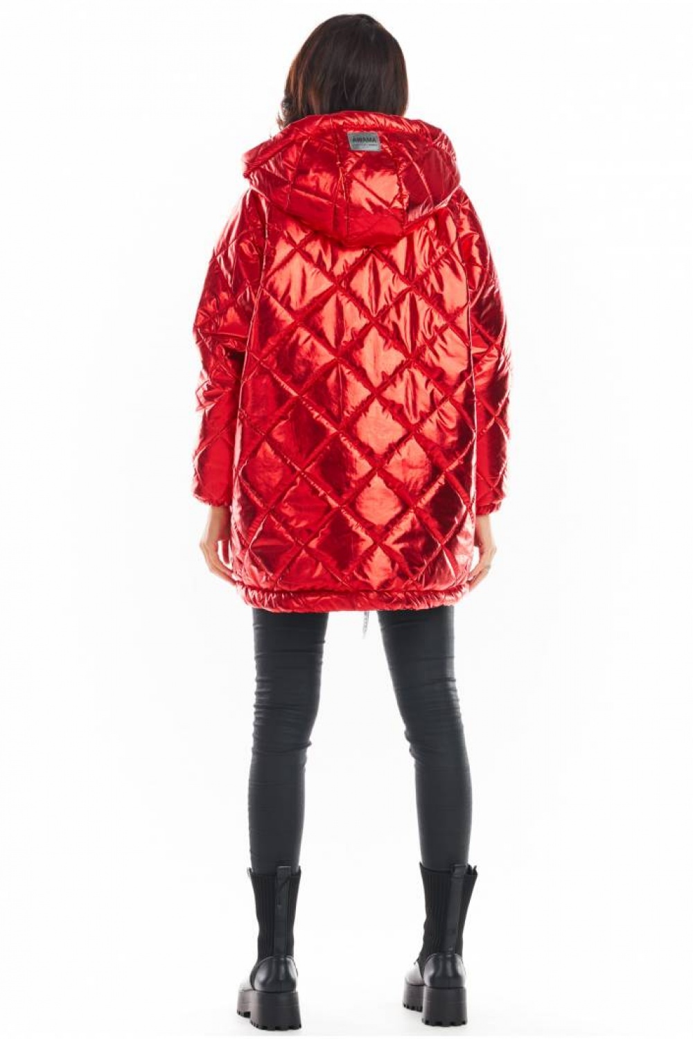 Kurtka Damska Model A385 Red Pikówka - awama149756 - Czerwony - obrazek 3