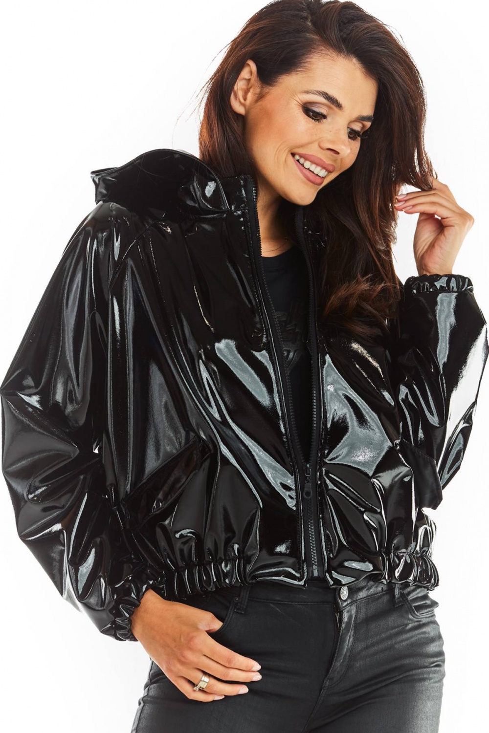 Kurtka Damska Model A380 Black - awama149762 - Czarny