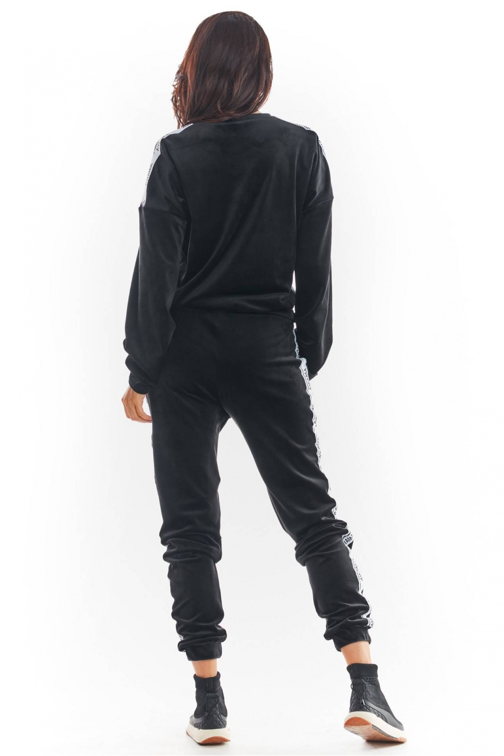 Spodnie Damskie Model A375 Black - awama149805 - Czarny - obrazek 3