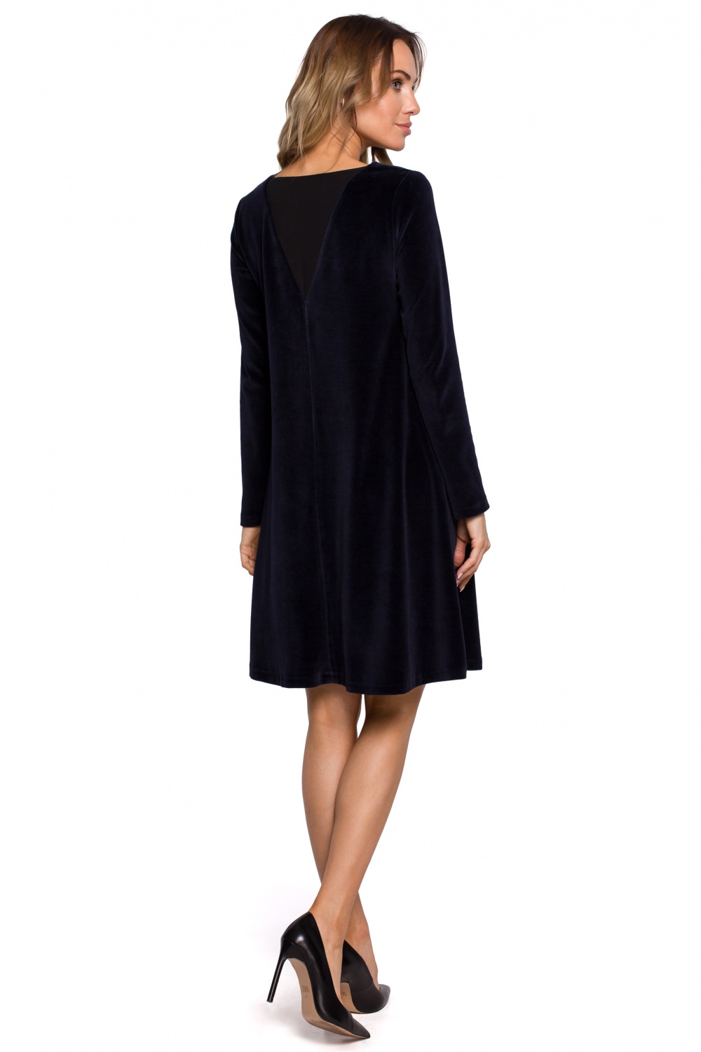 Sukienka Model MOE566 Navy - Moe149954 - Granatowy - obrazek 2
