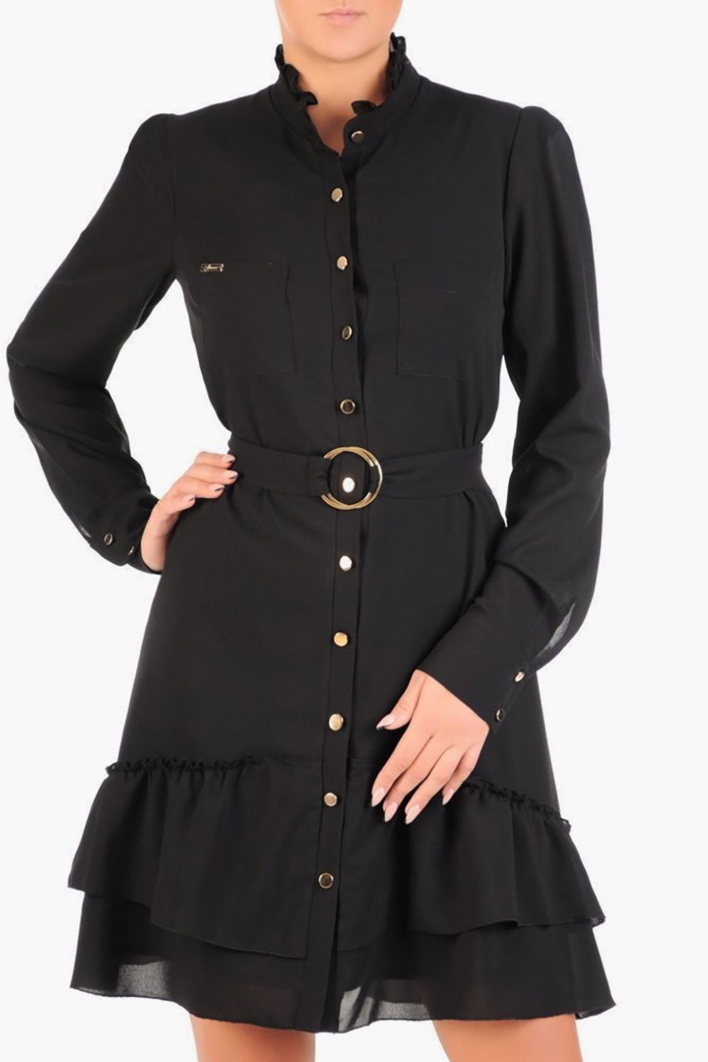 Sukienka Model Paloma Pasek Black - Jersa149998 - Czarny