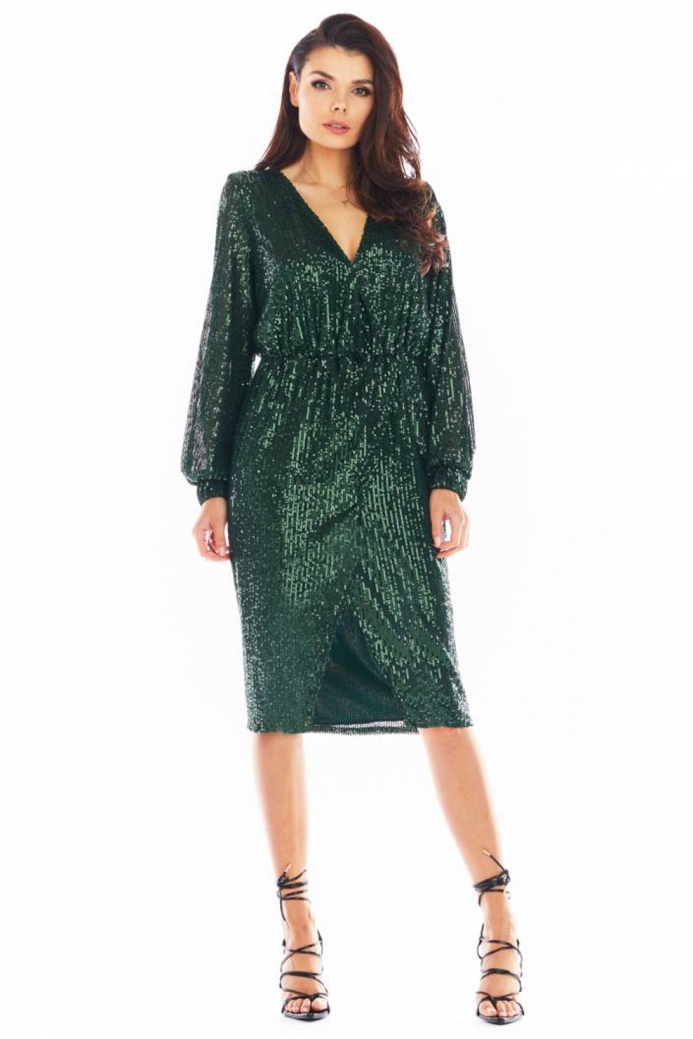 Sukienka Model A399 Cekiny Green - awama150771 - Zielony - obrazek 2