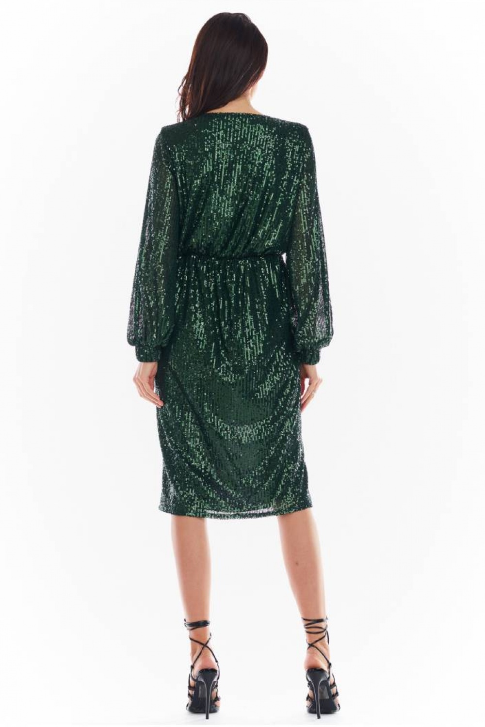 Sukienka Model A399 Cekiny Green - awama150771 - Zielony - obrazek 3