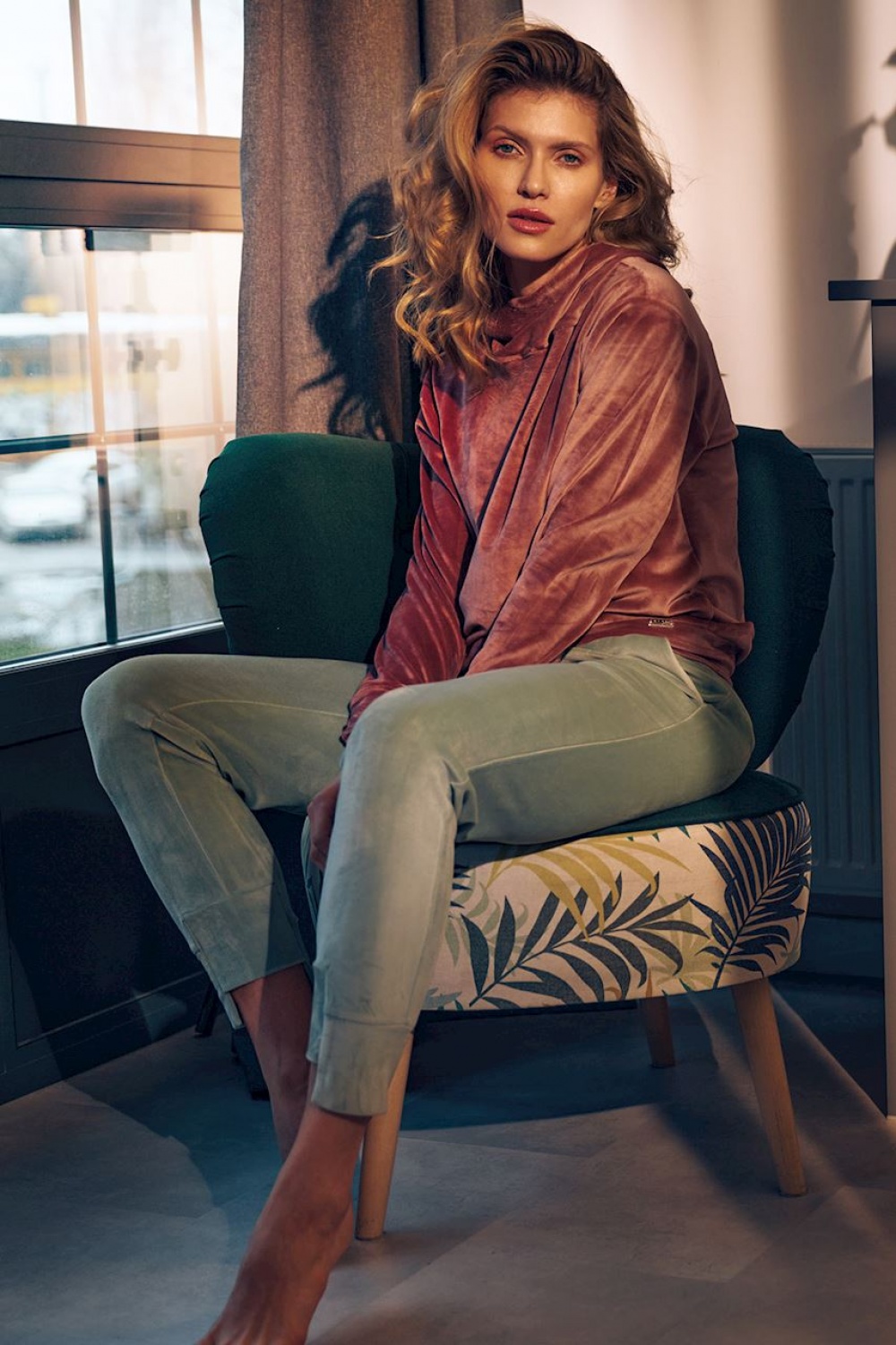 Bluza Damska Model M745 Pink - Figl151807 - Różowy - obrazek 4
