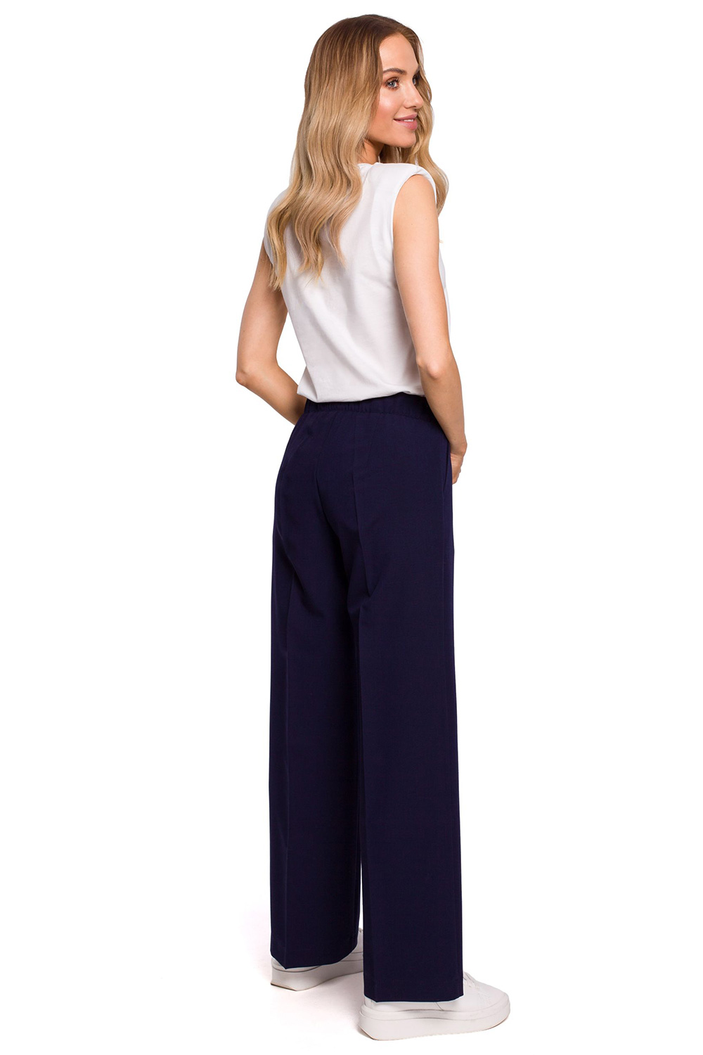 Spodnie Damskie Model MOE570 Navy - Moe152652 - Granatowy - obrazek 2