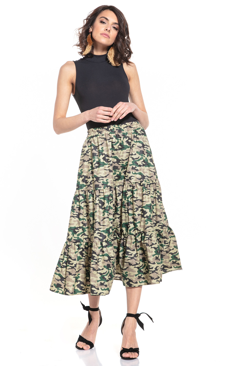 Spódnica Model T345/5 Dark Moro - Tessita152857 - Wielokolorowy