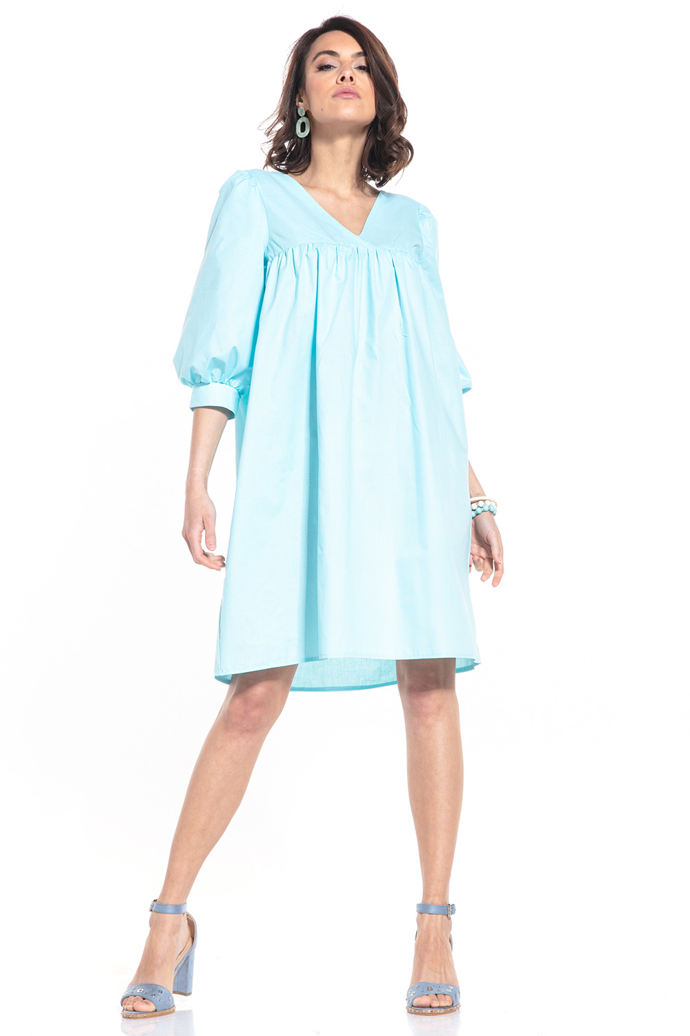 Sukienka Model T342/4 Light Blue - Tessita152877 - Niebieski