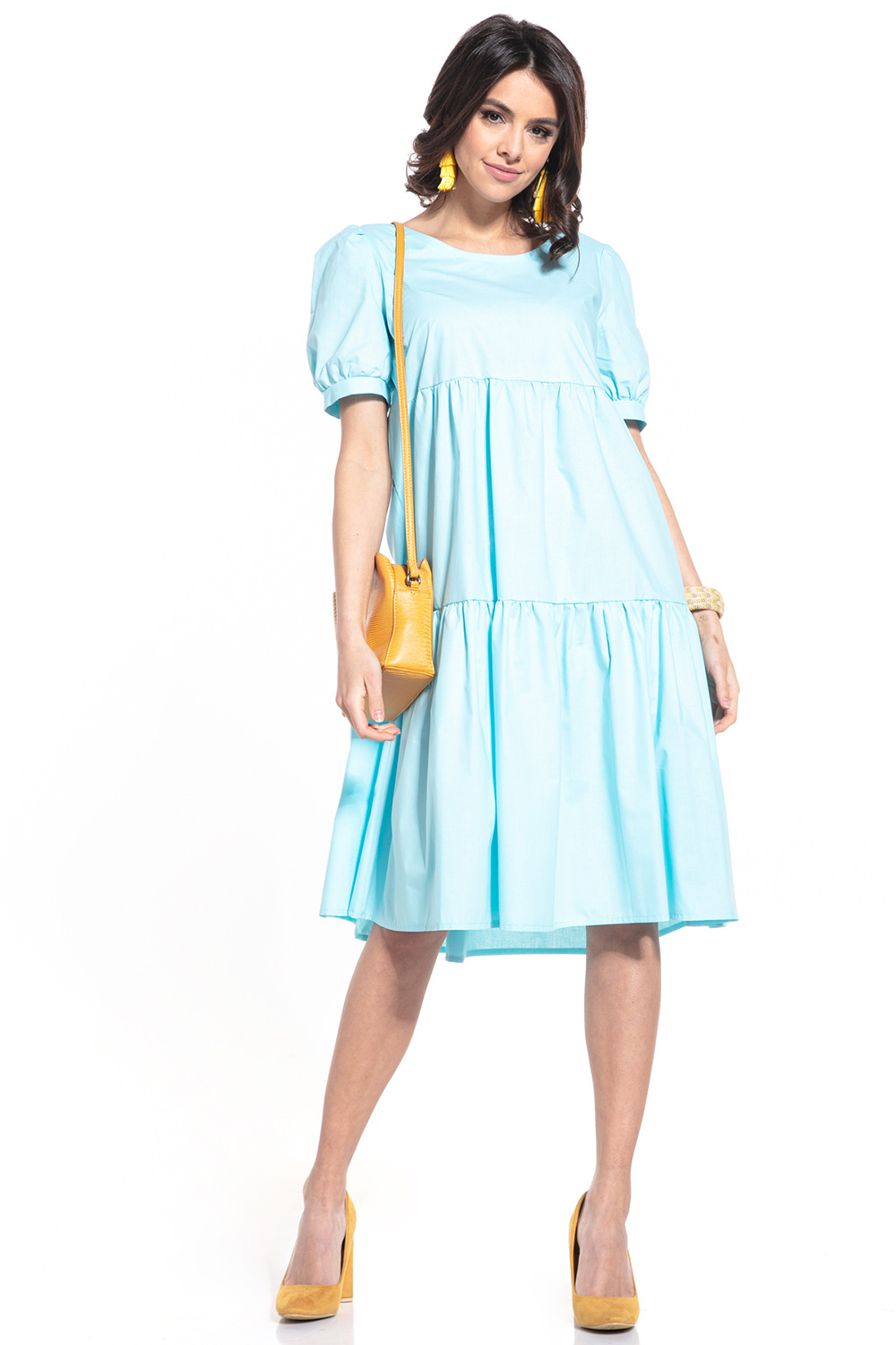 Sukienka Model T338/4 Light Blue - Tessita152914 - Niebieski