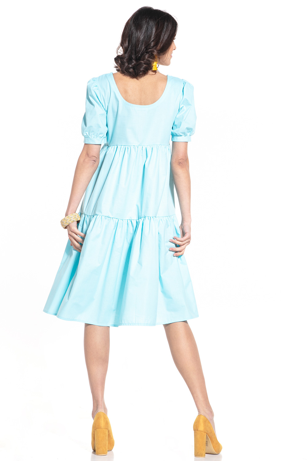Sukienka Model T338/4 Light Blue - Tessita152914 - Niebieski - obrazek 2