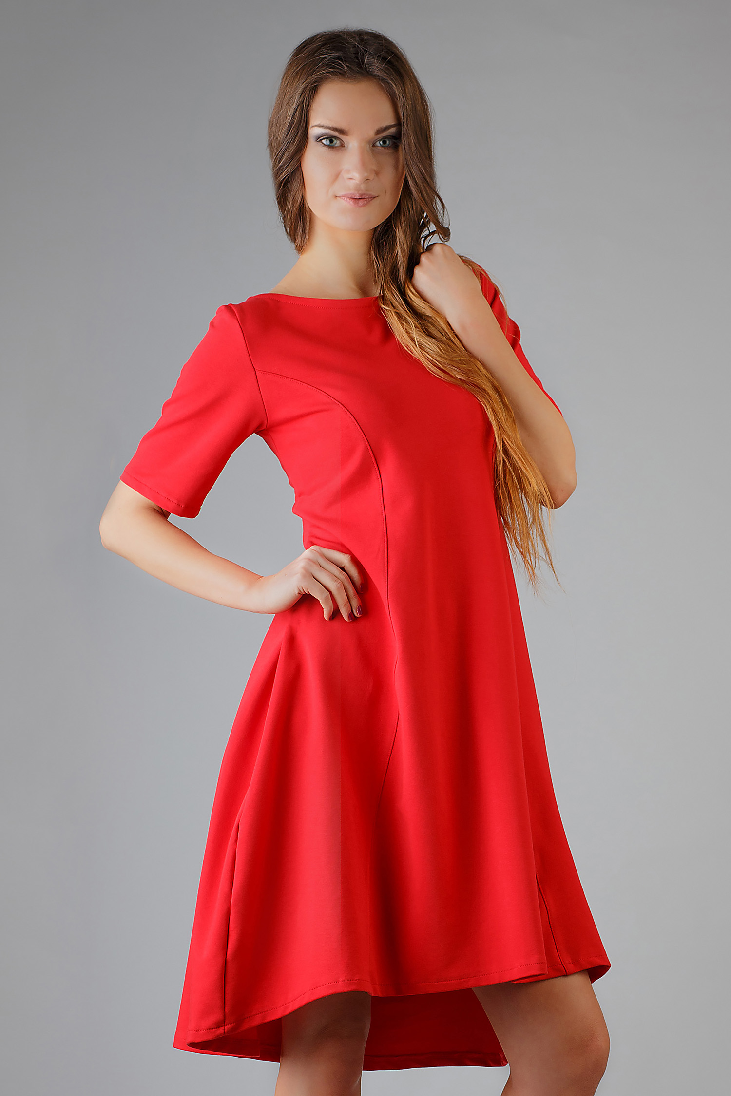 Sukienka Model Nadzieja 6 Red - Tessita37916 - Czerwony