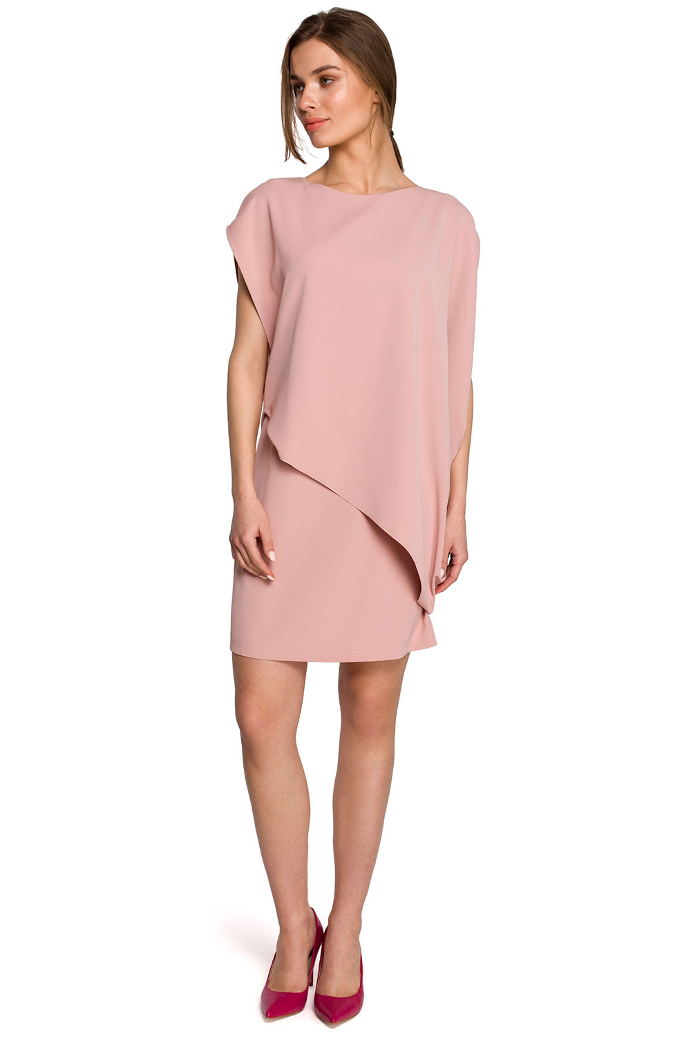 Sukienka Model S262 Powder Pink - Stylove154074 - Różowy