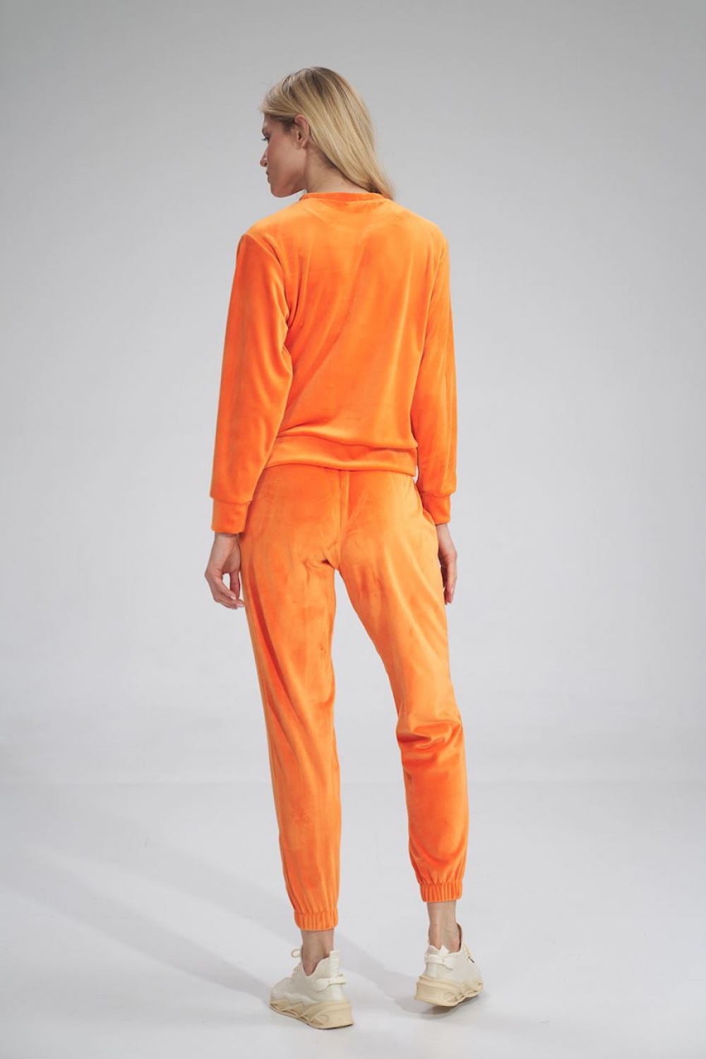 Spodnie Dresowe Model M762 Orange - Figl154664 - Pomarańczowy - obrazek 3
