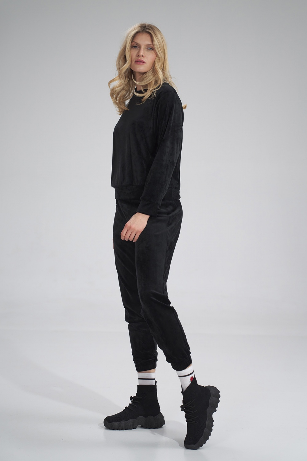 Spodnie Dresowe Model M762 Black - Figl154665 - Czarny - obrazek 2