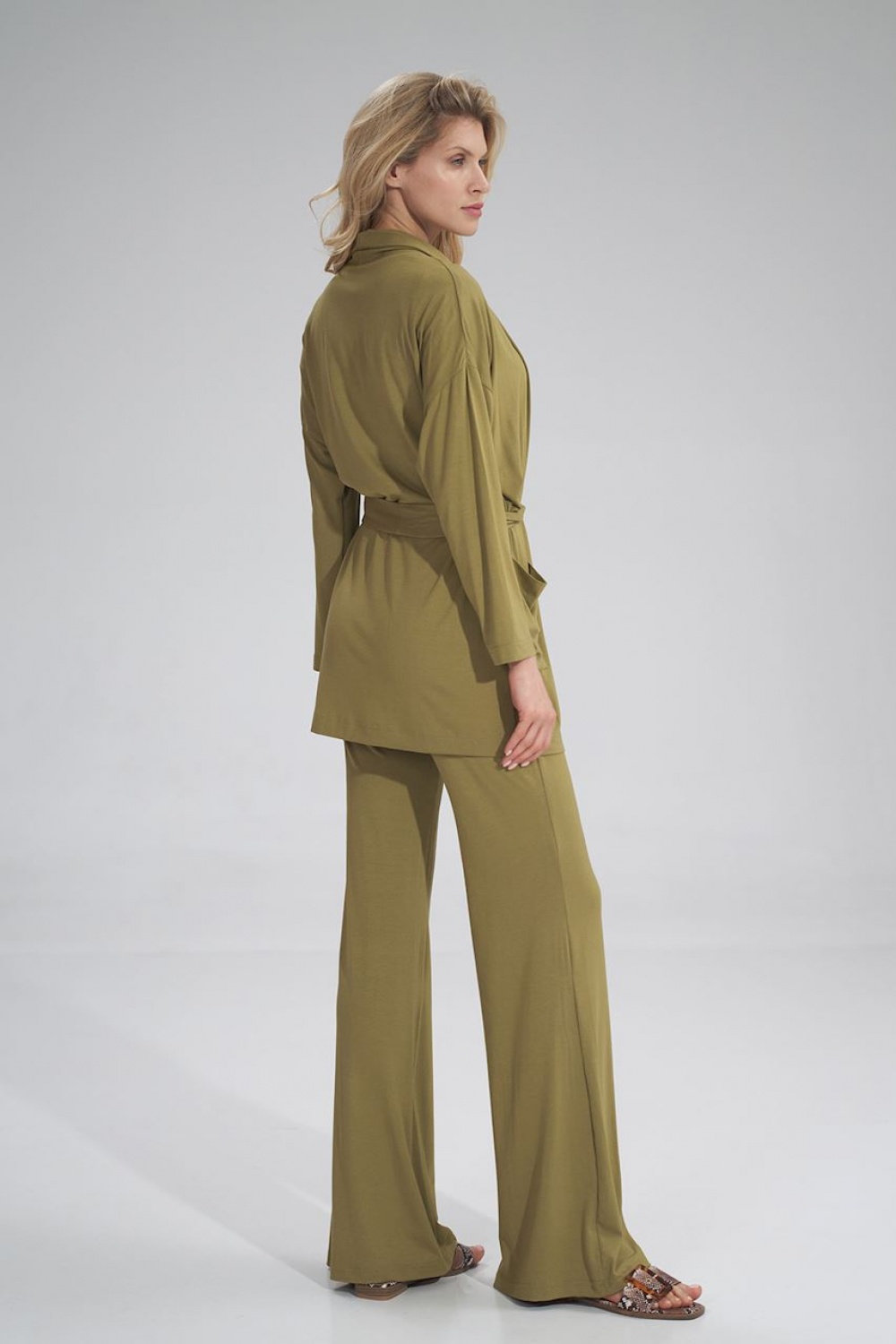 Bluza Damska Model M750 Light Oliwka - Figl154726 - Zielony - obrazek 2