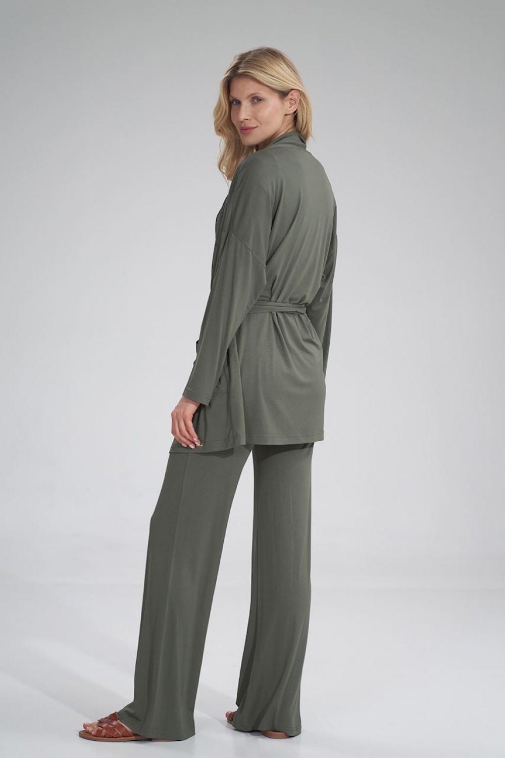 Bluza Damska Model M750 Oliwka - Figl154727 - Zielony - obrazek 2