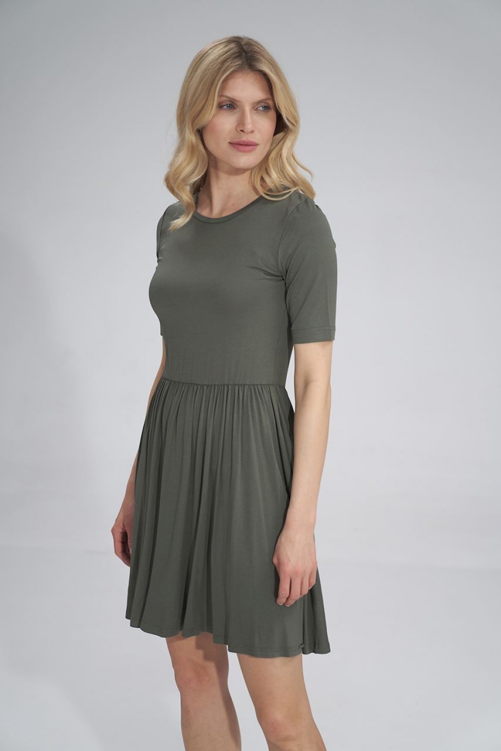 Sukienka Model M751 Dark Oliwka - Figl154729 - Zielony