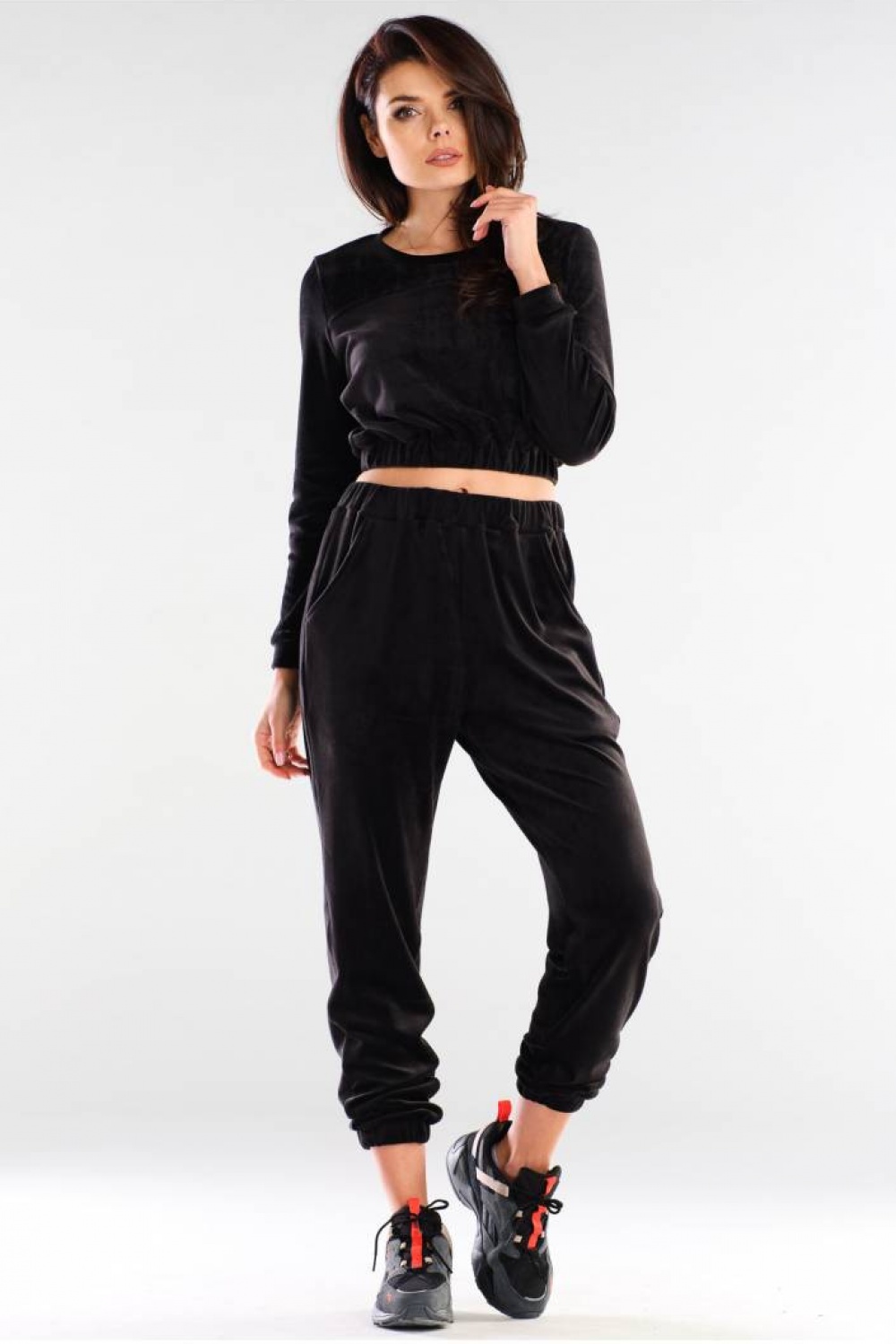 Bluza Damska Model A421 Black - awama154781 - Czarny - obrazek 2
