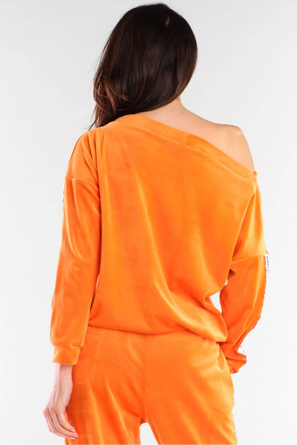 Bluza Damska Model A408 Orange - awama154807 - Pomarańczowy - obrazek 3