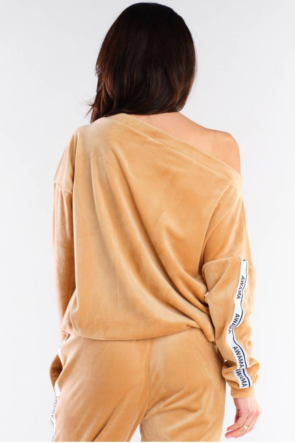 Bluza Damska Model A408 Beige - awama154808 - Beżowy - obrazek 3