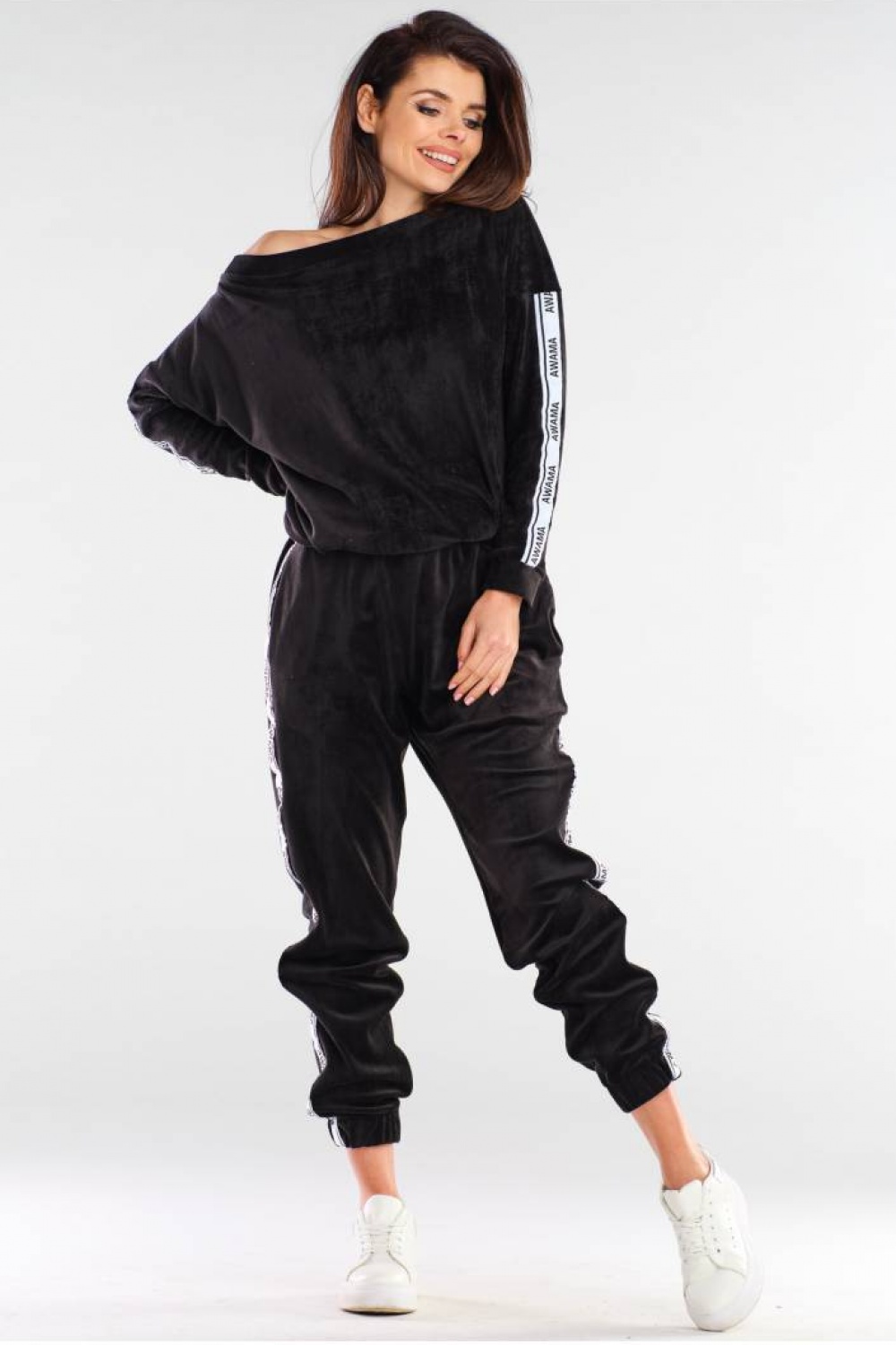 Bluza Damska Model A408 Black - awama154809 - Czarny - obrazek 2
