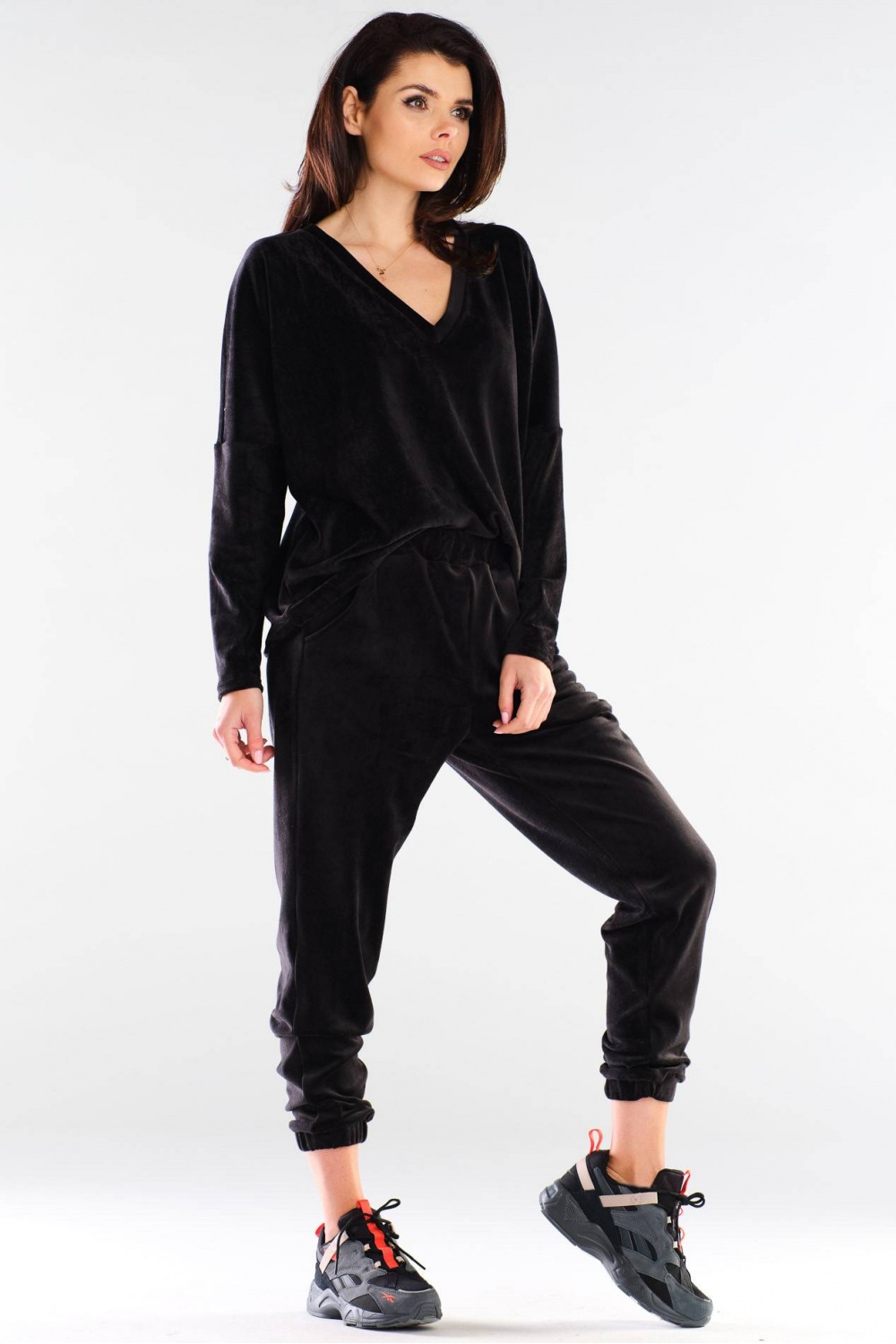 Bluzka Damska Model A417 Black - awama155456 - Czarny - obrazek 2