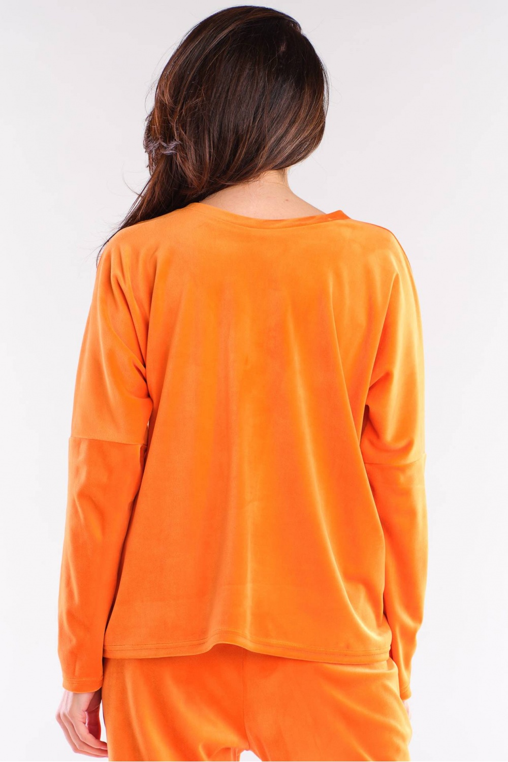 Bluzka Damska Model A417 Orange - awama155458 - Pomarańczowy - obrazek 3