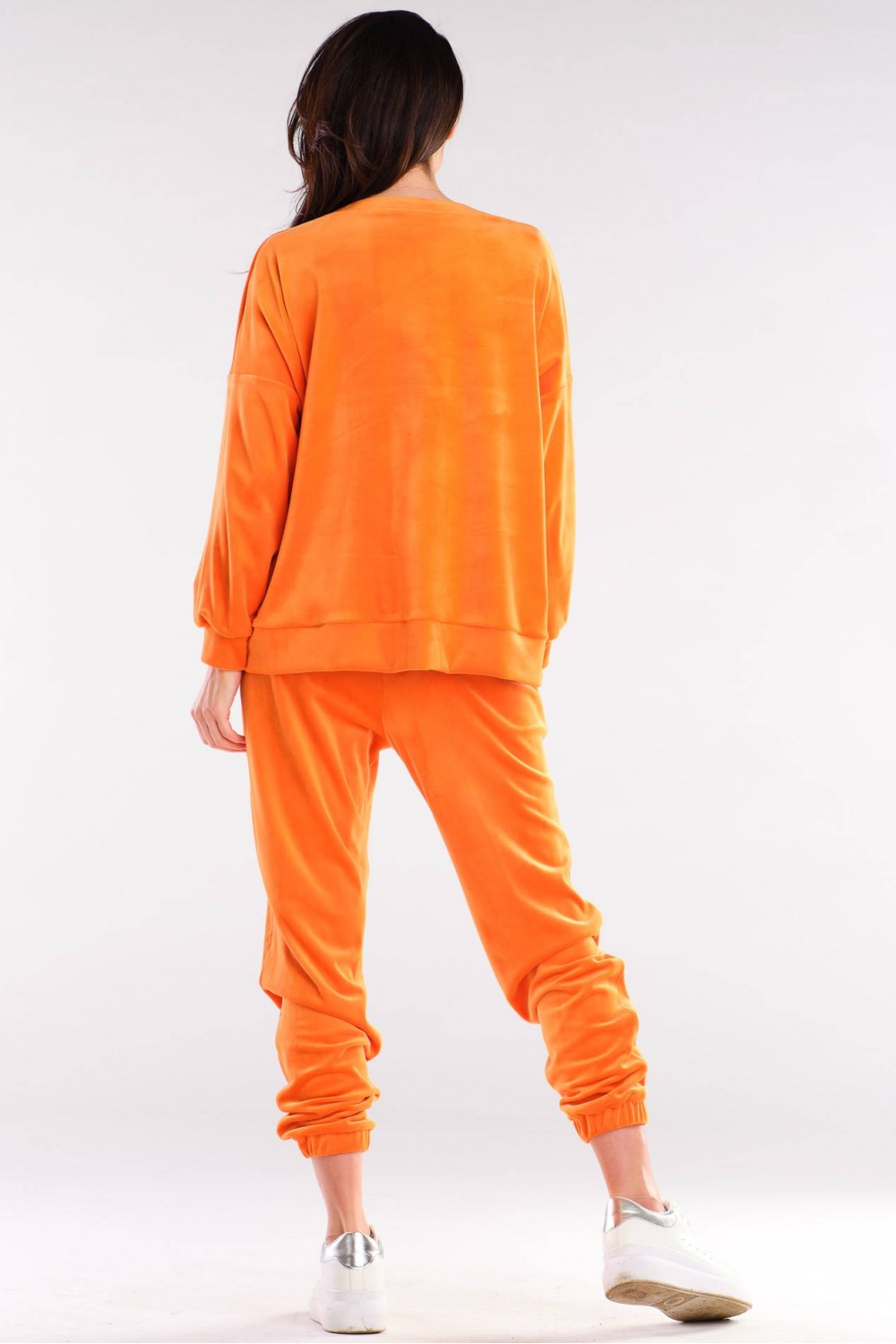 Spodnie Dresowe Model A411 Orange - awama155471 - Pomarańczowy - obrazek 3
