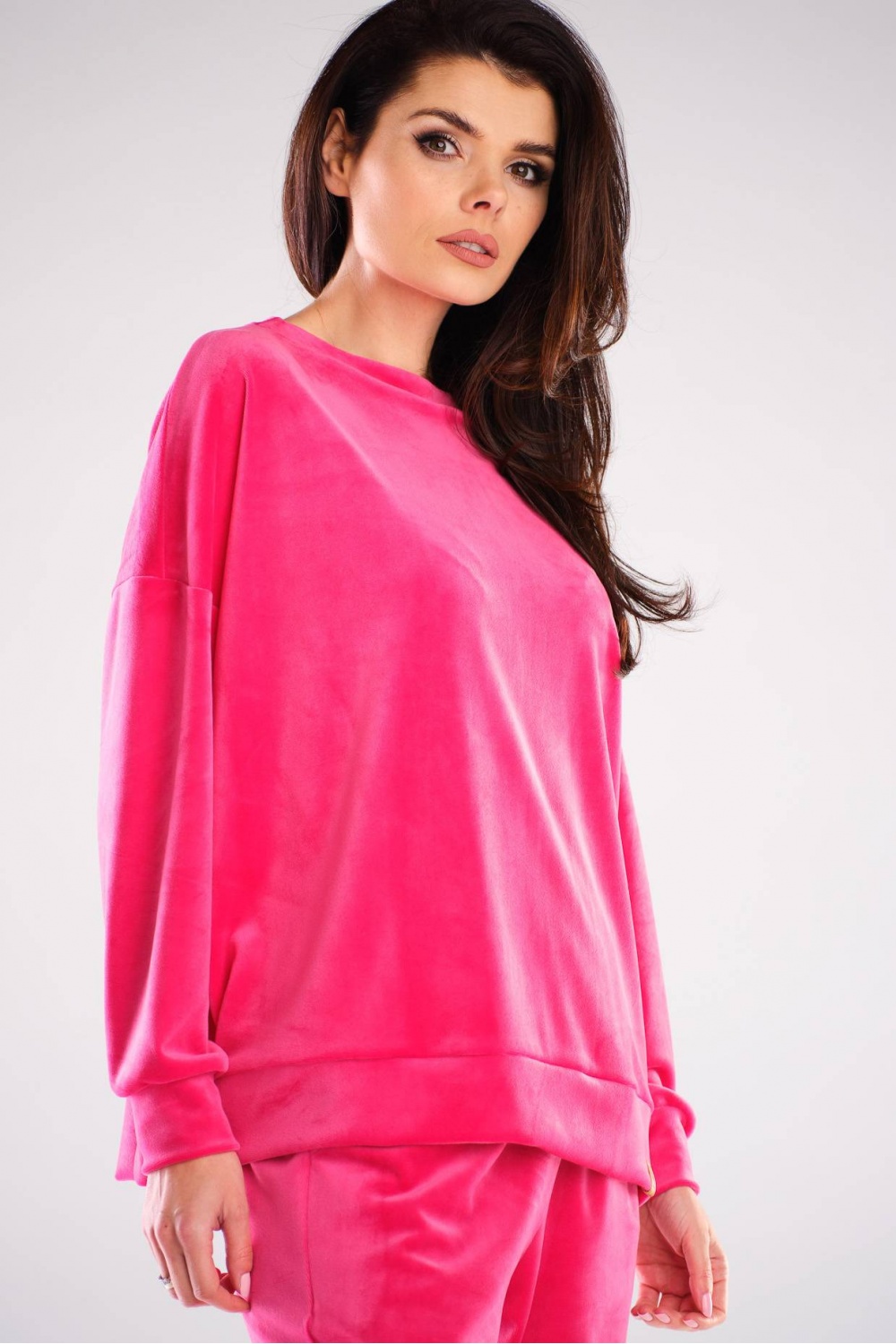 Bluza Damska Model A410 Pink - awama155475 - Różowy - obrazek 4