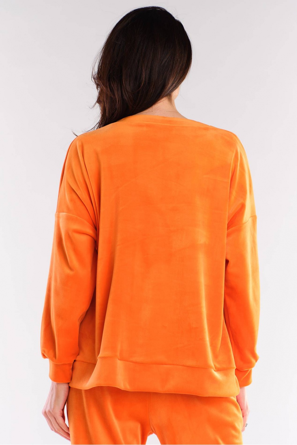 Bluza Damska Model A410 Orange - awama155477 - Pomarańczowy - obrazek 3