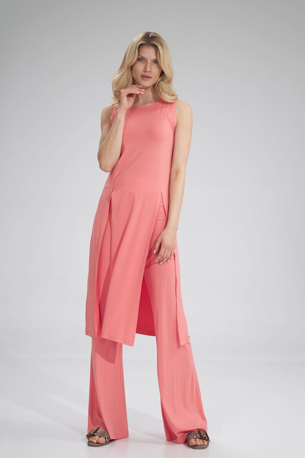 Tunika Model M780 Coral - Figl155914 - Różowy - obrazek 2
