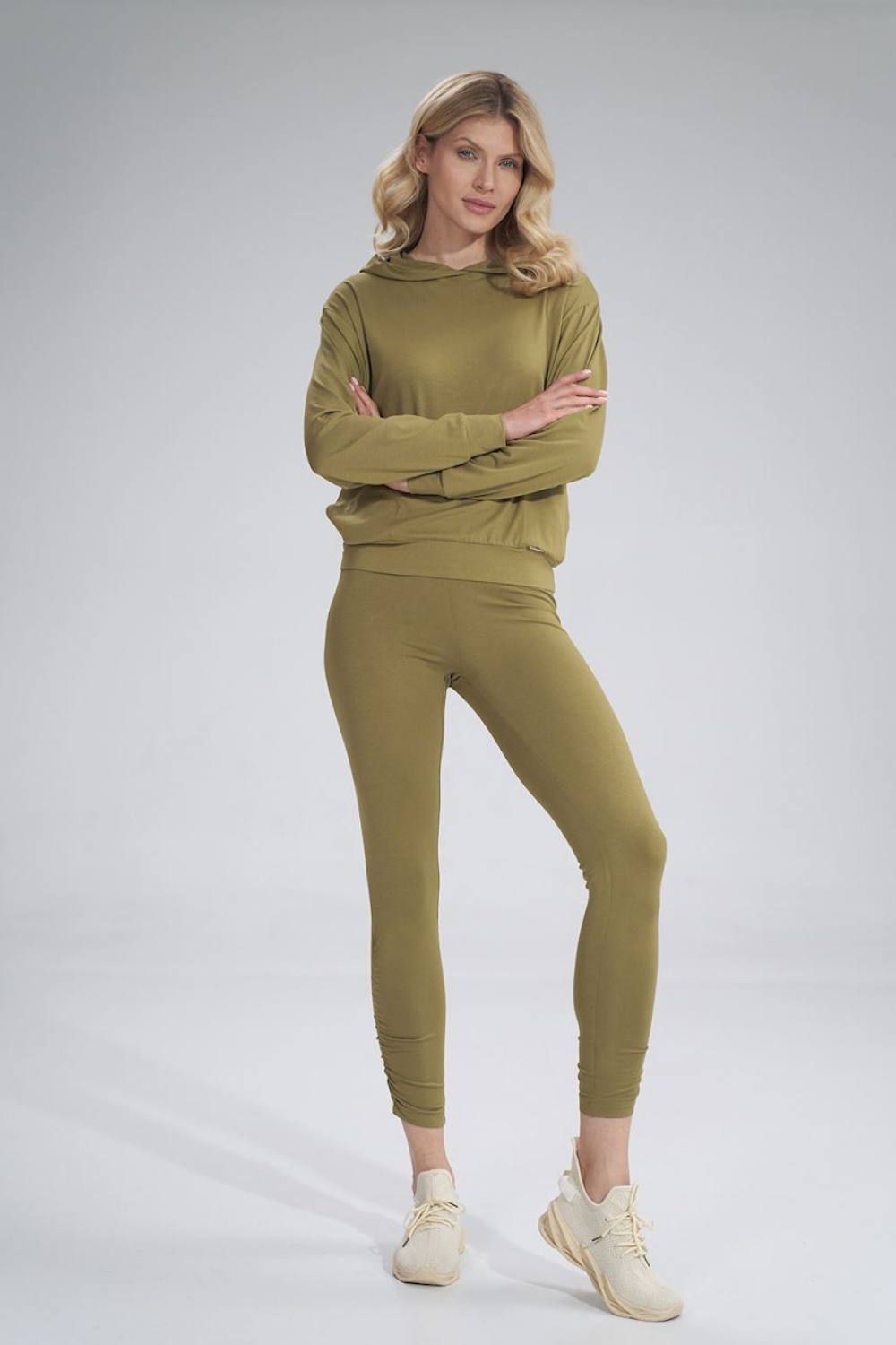 Bluza Damska Model M770 Light Oliwka - Figl155980 - Zielony - obrazek 2