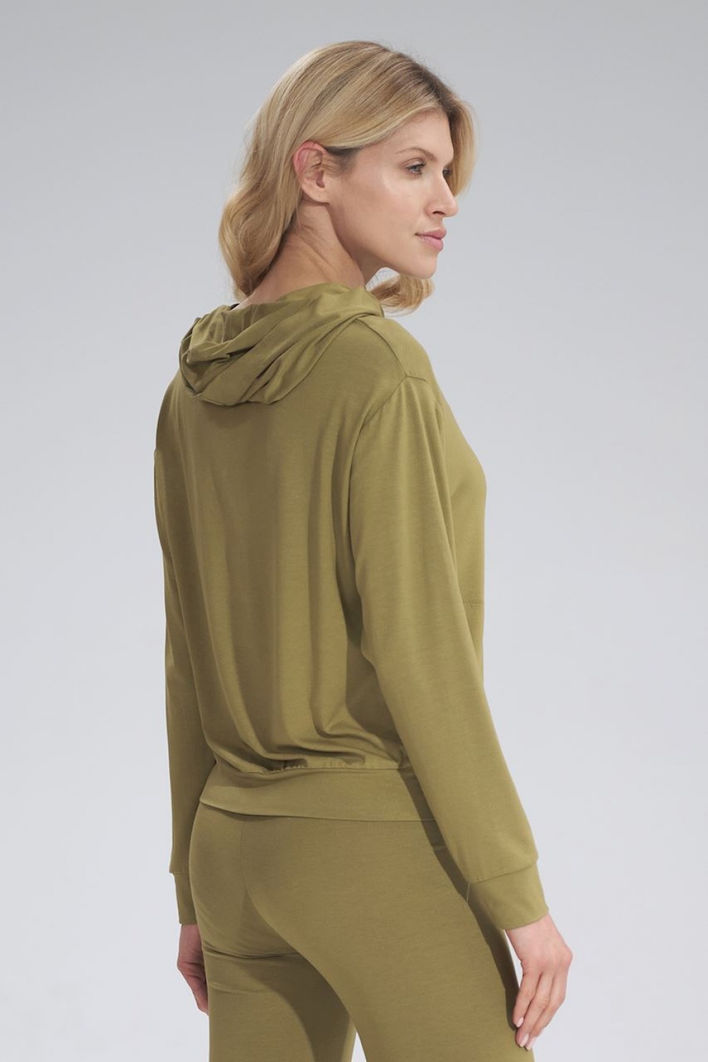 Bluza Damska Model M770 Light Oliwka - Figl155980 - Zielony - obrazek 3