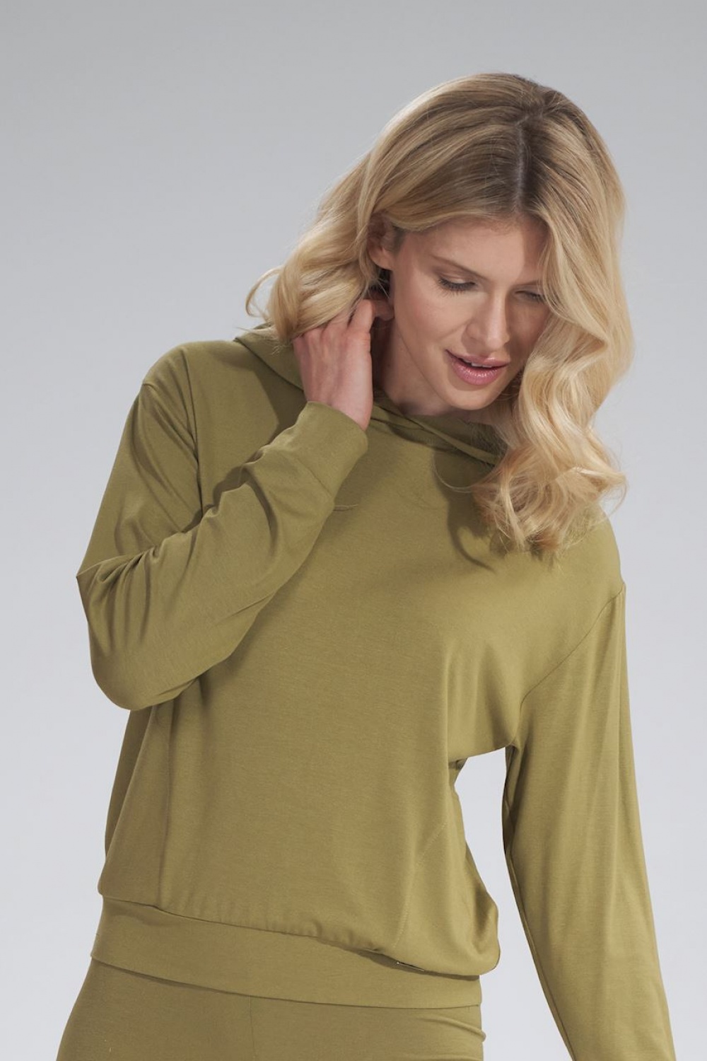 Bluza Damska Model M770 Light Oliwka - Figl155980 - Zielony - obrazek 4
