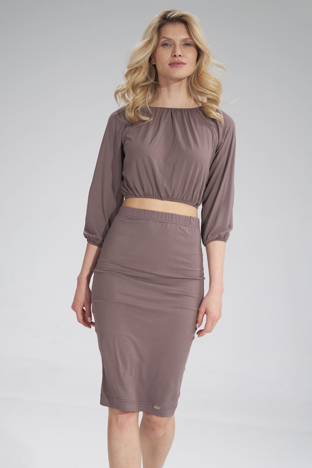 Bluzka Model M781 Brown - Figl156127 - Brązowy