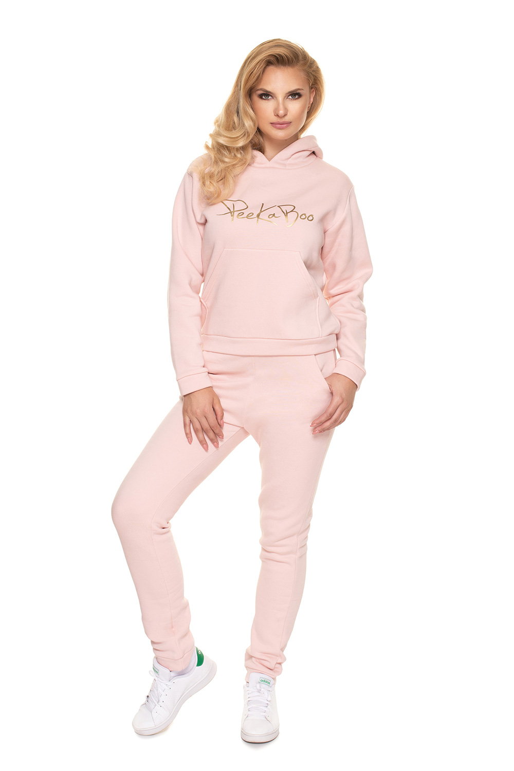 Spodnie Dres Damski Model 0196 Powder Pink - PeeKaBoo156908 - Różowy
