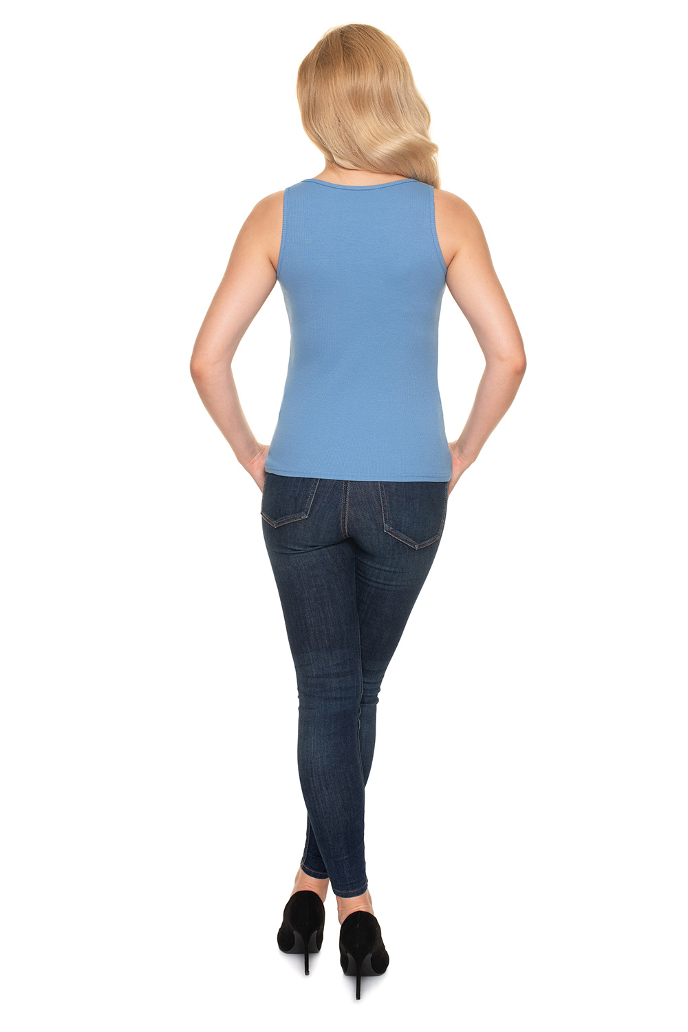 Bluzka Model 1718 Blue - PeeKaBoo156923 - Niebieski - obrazek 3