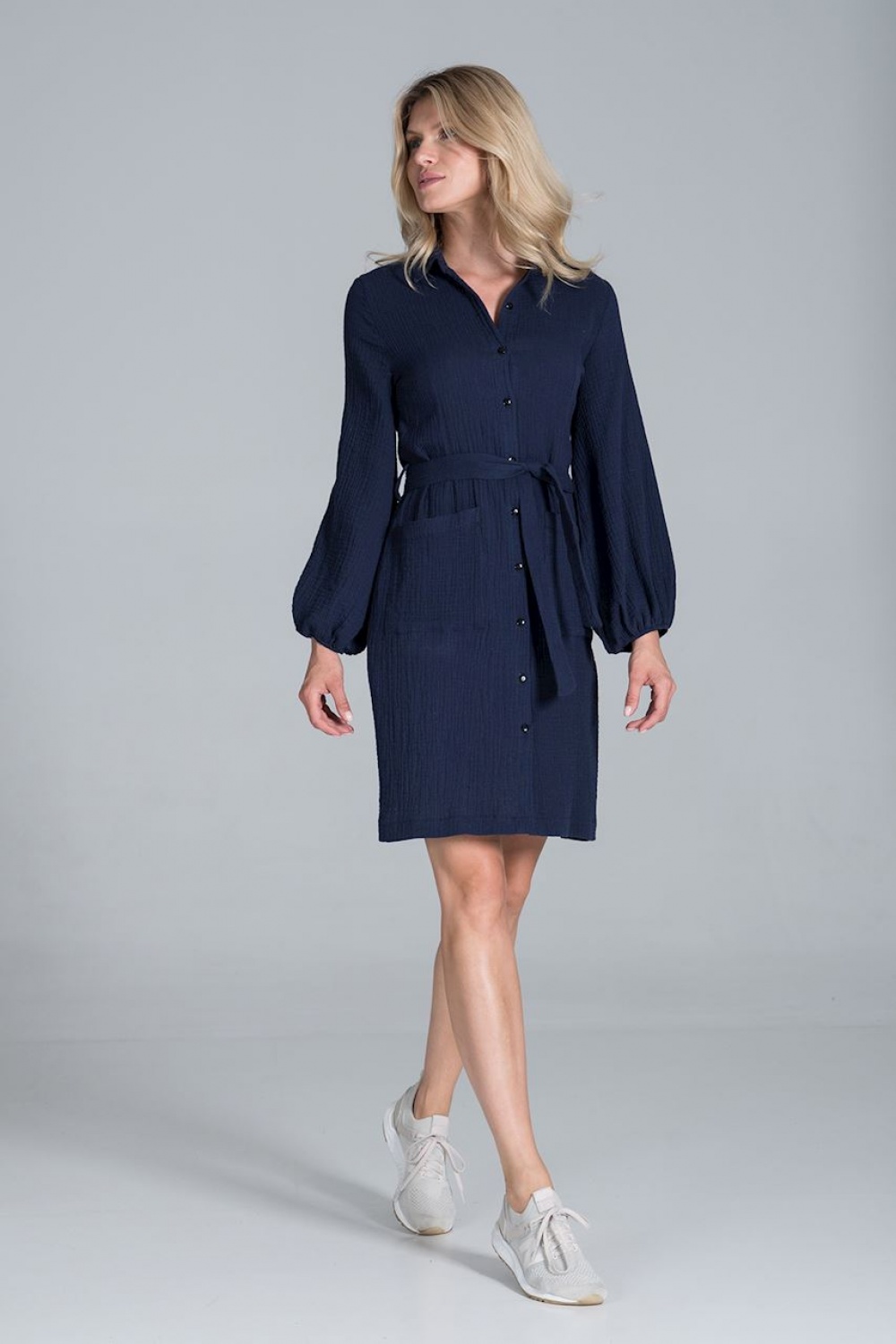 Sukienka Model M829 Navy - Figl157500 - Granatowy - obrazek 2