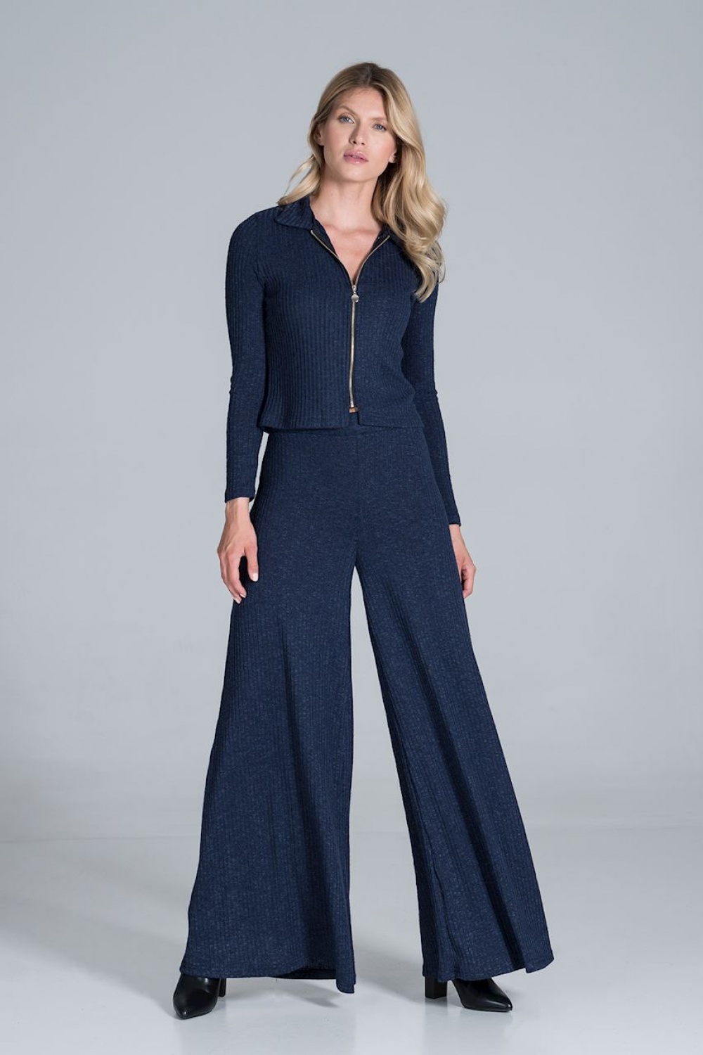Bluzka Model M823 Navy - Figl157525 - Granatowy - obrazek 2