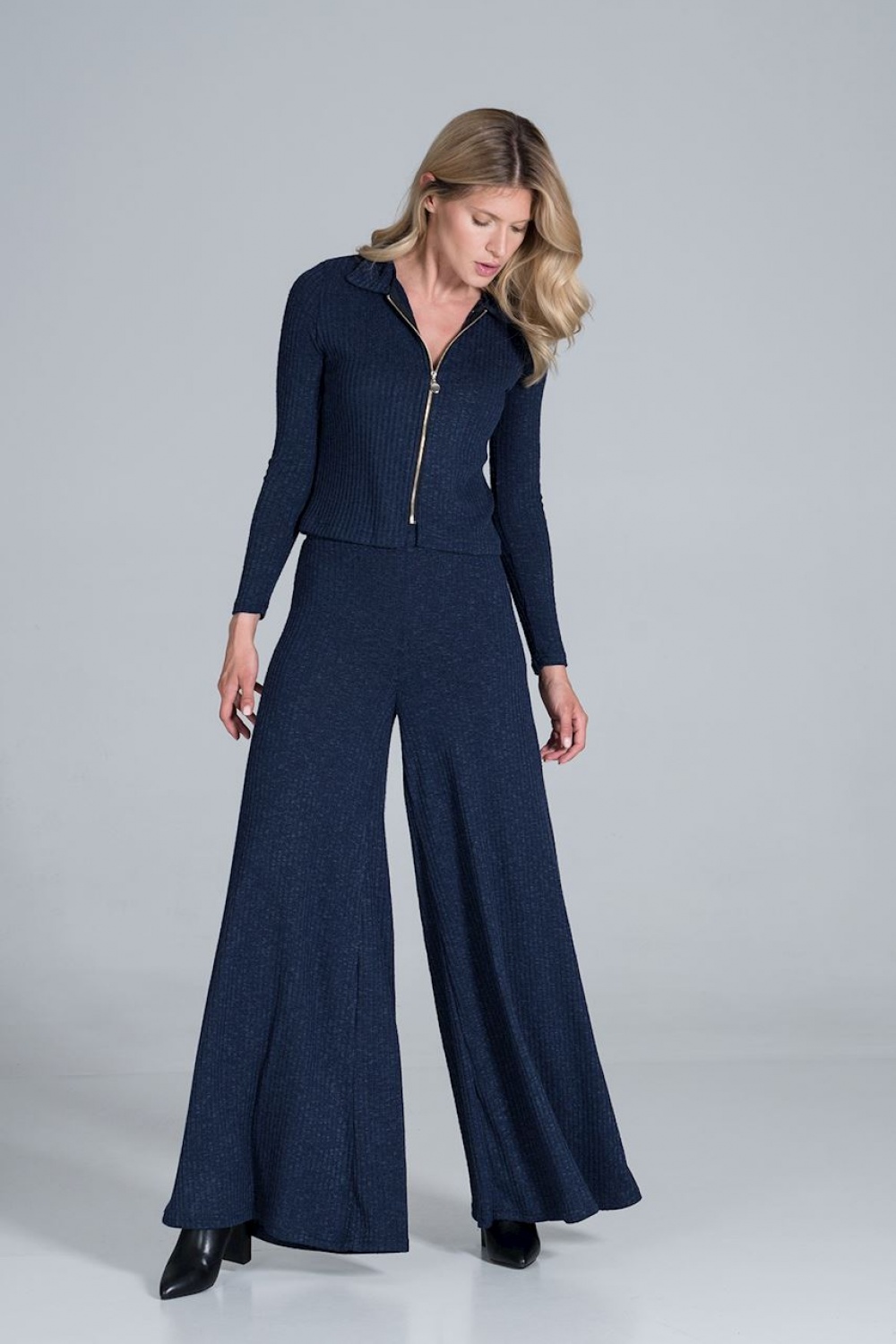 Bluzka Model M823 Navy - Figl157525 - Granatowy - obrazek 4