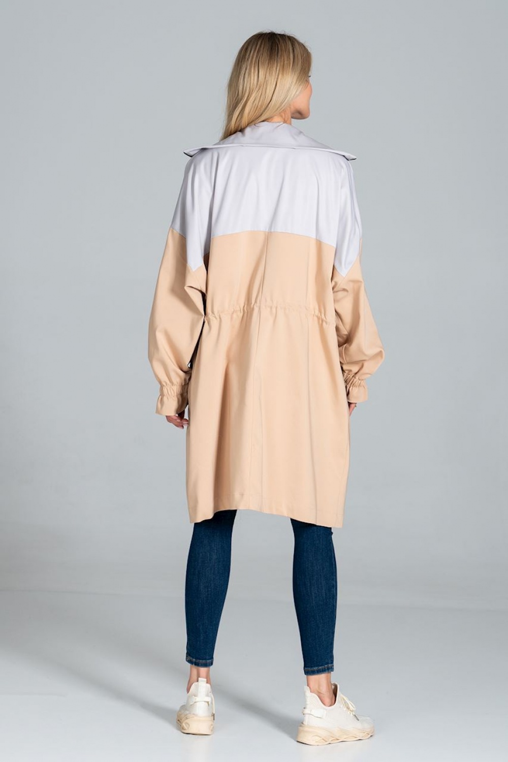 Płaszcz Model M817 Beige/Grey - Figl157552 - Beżowy - obrazek 3