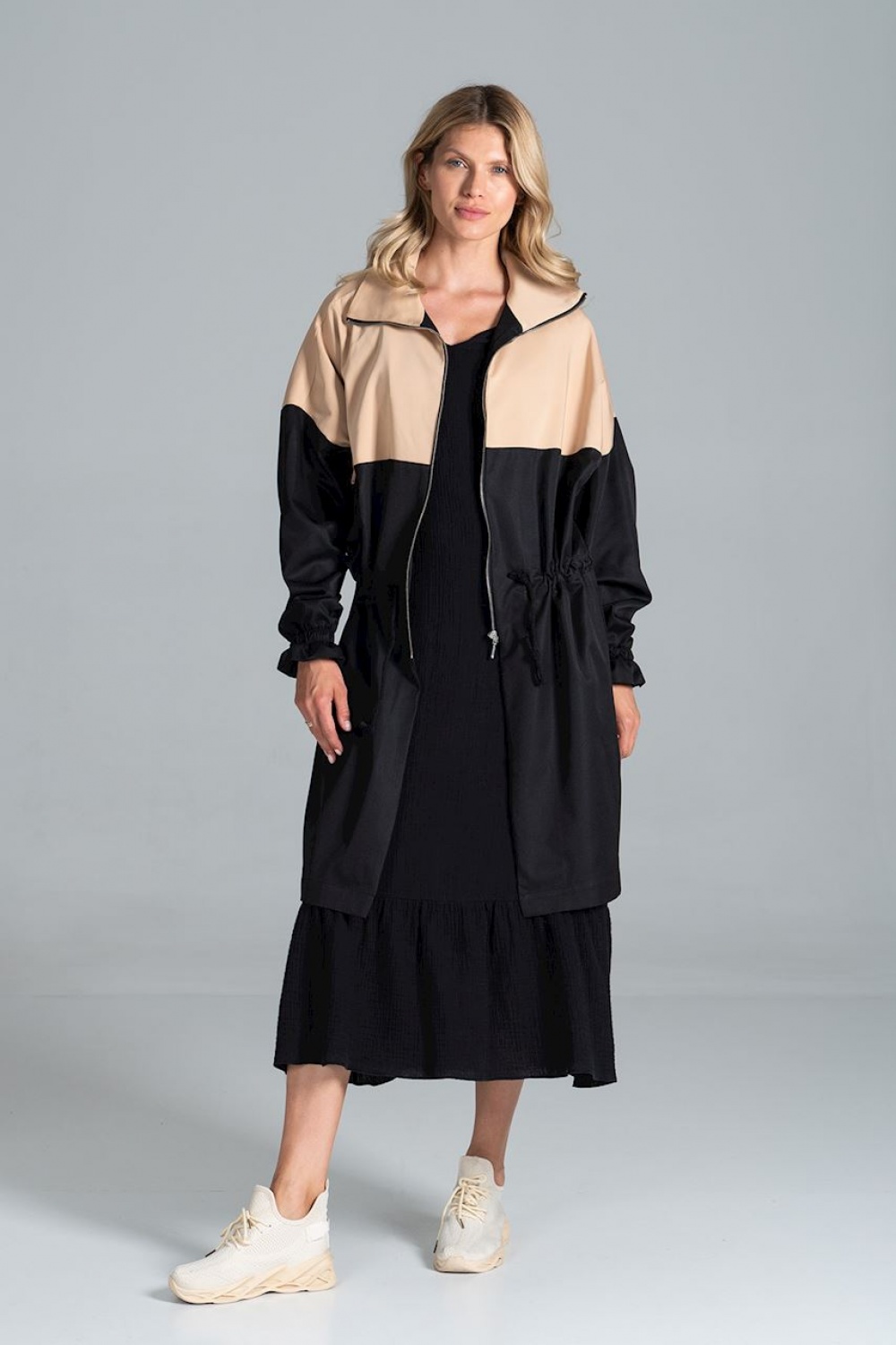 Płaszcz Model M817 Black/Beige - Figl157554 - Czarny - obrazek 2