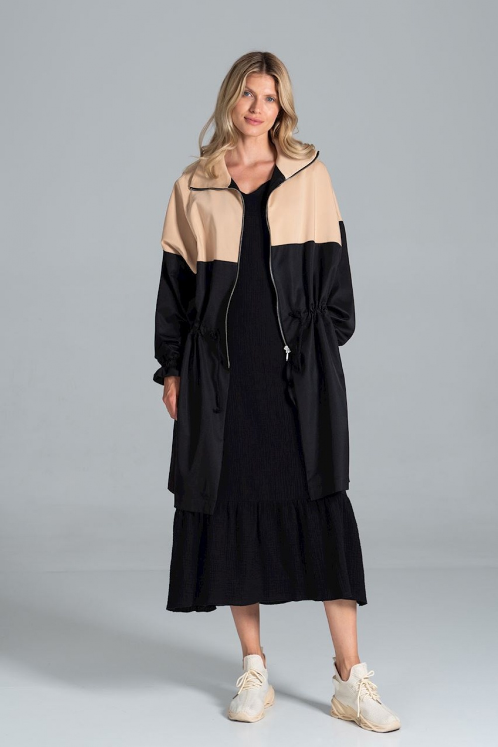 Płaszcz Model M817 Black/Beige - Figl157554 - Czarny - obrazek 4