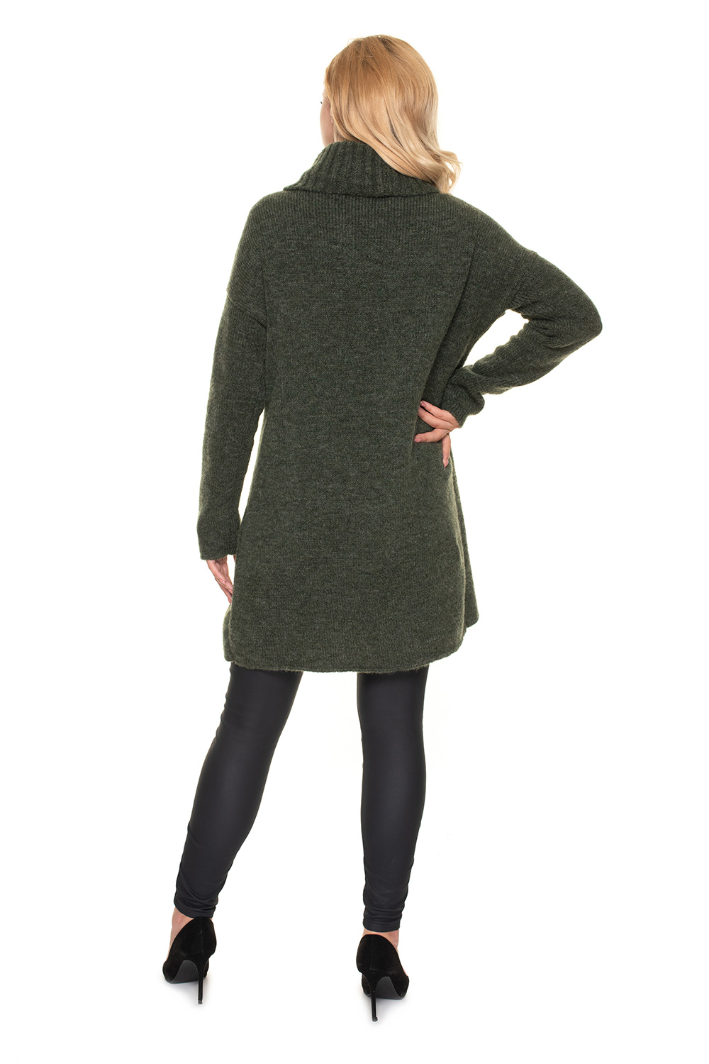 Sweter Ciążowy Model 30078 Khaki - PeeKaBoo157714 - Zielony - obrazek 3