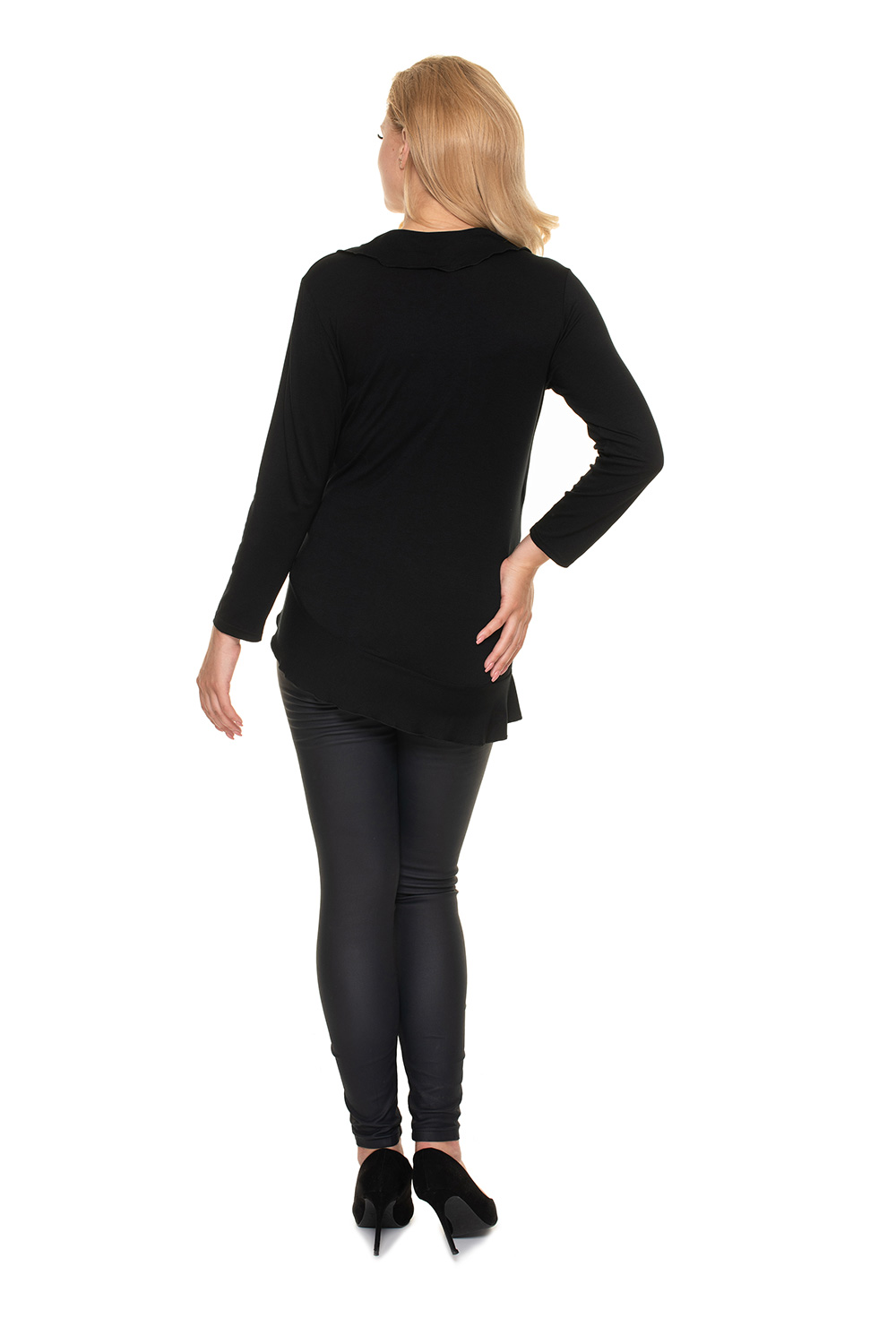 Bluzka Ciążowa Model 0185 Black - PeeKaBoo157821 - Czarny - obrazek 3