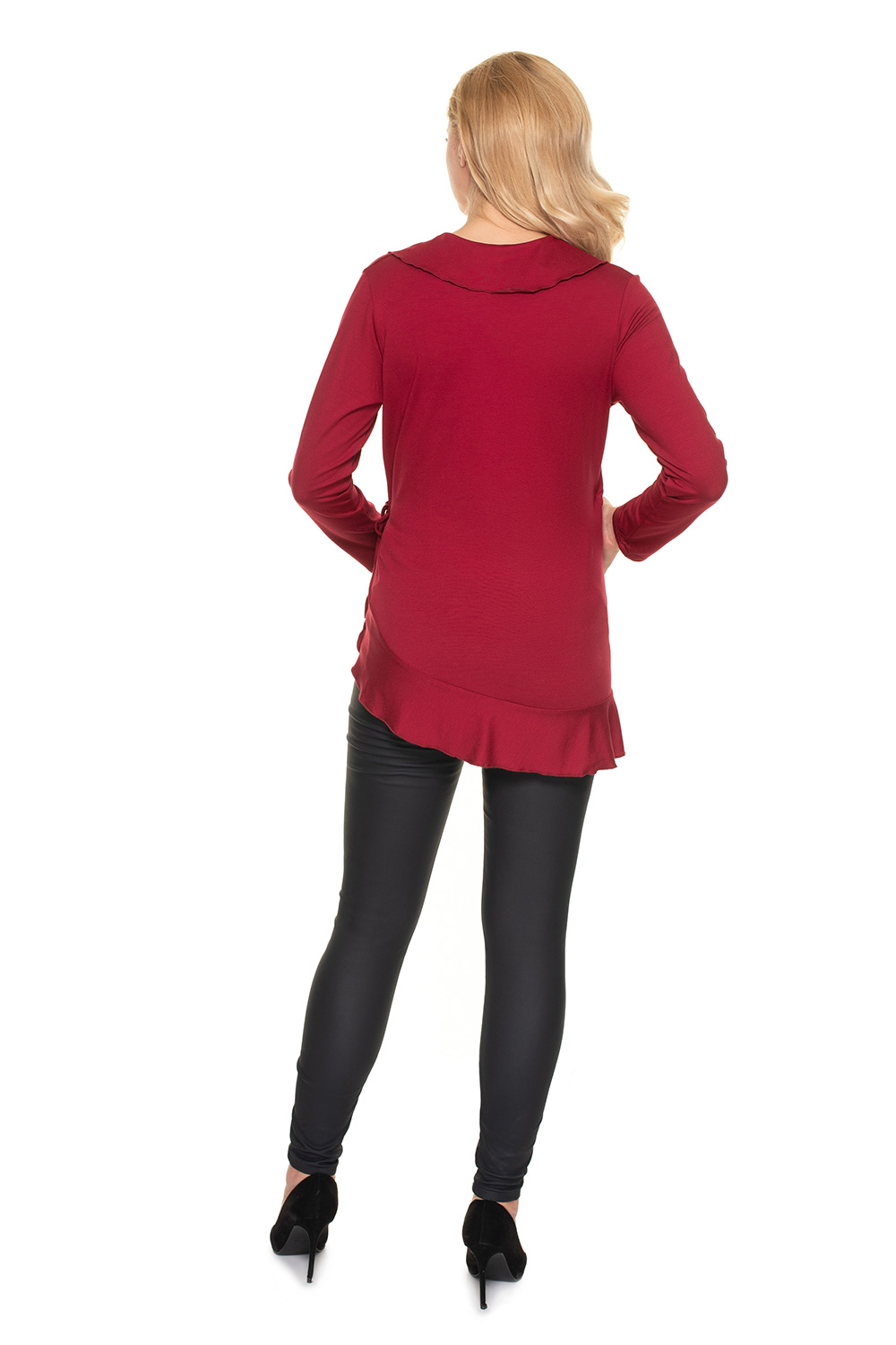 Bluzka Ciążowa Model 0185 Bordo - PeeKaBoo157822 - Czerwony - obrazek 3