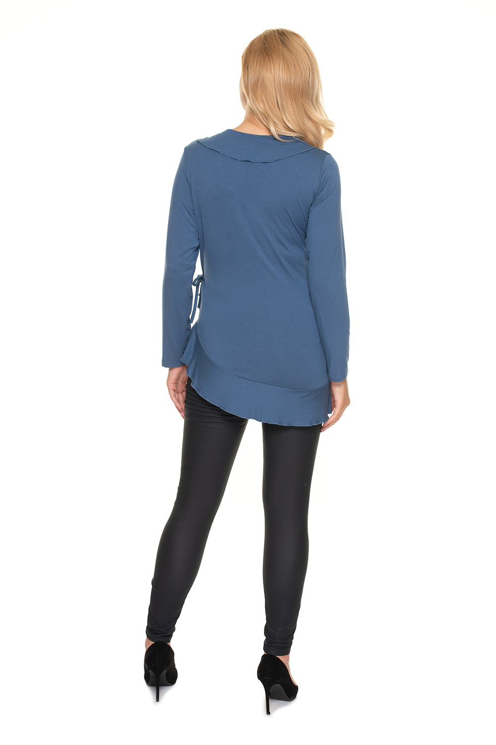 Bluzka Ciążowa Model 0185 Blue - PeeKaBoo157823 - Niebieski - obrazek 3