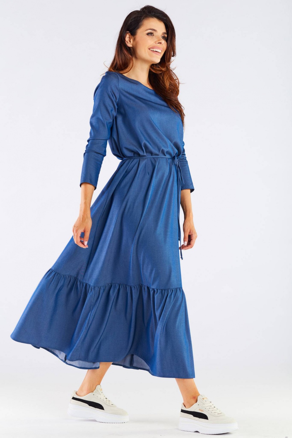 Sukienka Model A455 Blue - awama158614 - Niebieski - obrazek 4
