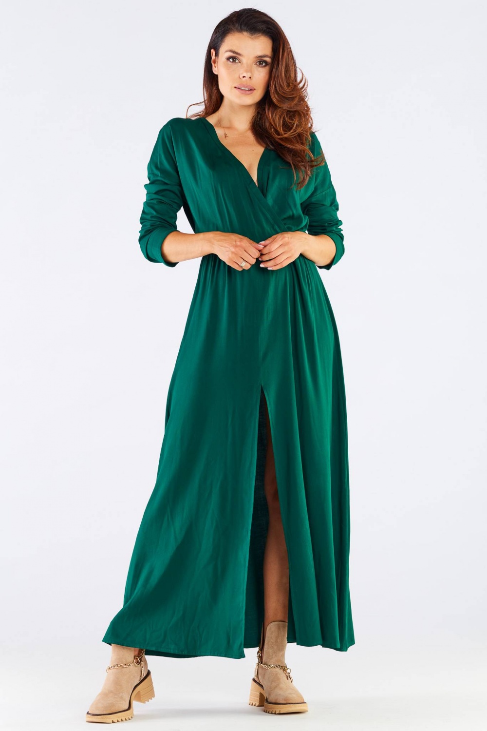 Sukienka Model A454 Green - awama158617 - Zielony